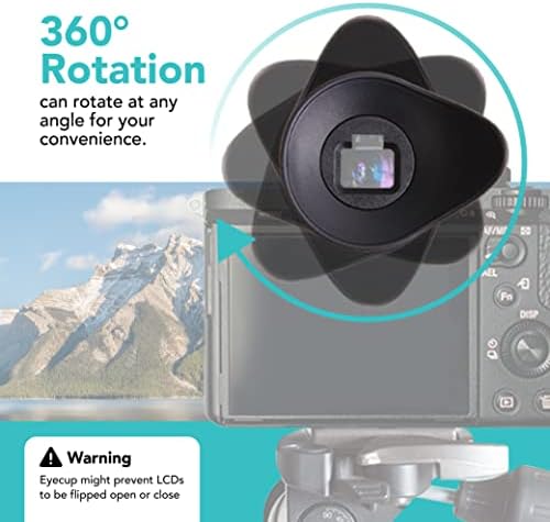 Foto&Tech Oval Soft Rubber A7 Eyecup, Eye Cup Cover Eyepiece Viewfinder Compatible with Sony α7II, α7SII, α7RII, α7R, α7S, α7, α58 - Image 3