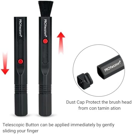 PROfezzion Double-Ended Lens Cleaning Pen for Electronics, Black - Image 3