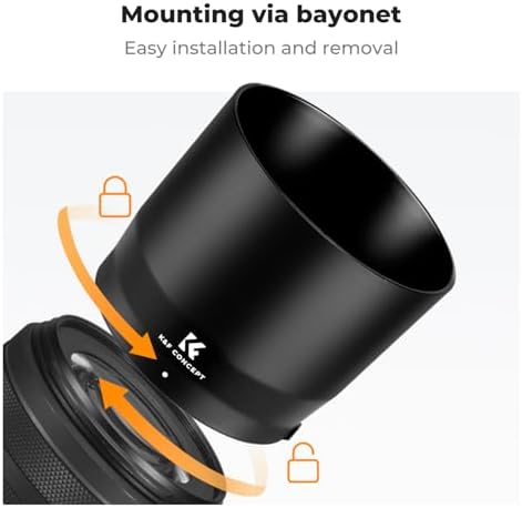 K&F CONCEPT Lens Hood Replace of ET-74B Hood Fits 67mm Filters & Lens Caps - Image 4