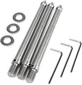 3 Pcs 3/8" Stainless Steel Tripod Ground Spike Mount Adapter(120mm) by Pastlla