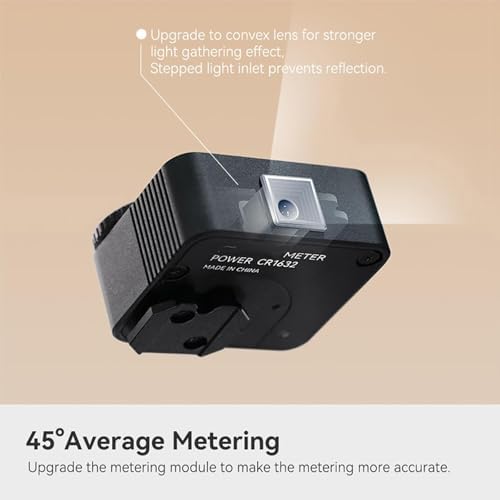Film Camera Exposure Meter, 2 Dial Electronic Camera Light Meter with Adjustable Cold Shoe Mount, 45° Light Metering & Adjust ISO, Aperture and Shutter Speed, Compatible with Various Cameras - Image 6