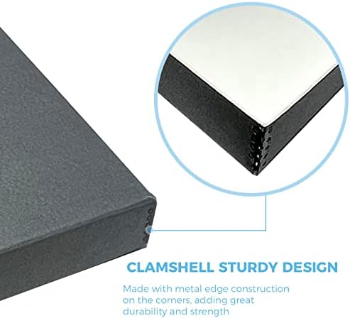 Lineco Clamshell Archival Storage Box, 18.5x24.5x1.75 Inch, Gray - Image 4