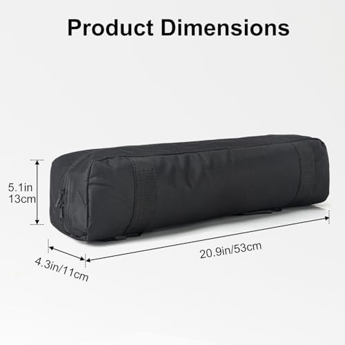 koolehaoda 21" Tripod Carrying Case Bag with Shoulder Strap for Light Stand - Image 2
