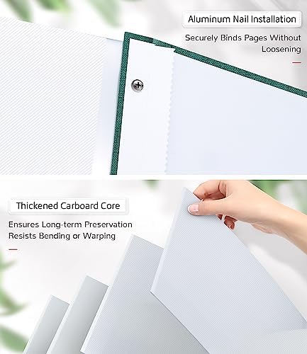 Artfeel Photo Album Self Adhesive Scrapbook Album for 3x5 4x6 5x7 8x10 Pictures,120 Pages Linen Cover with Display Window DIY Photo Book,Ideal Gifts for Family Travel Wedding Baby - Image 7