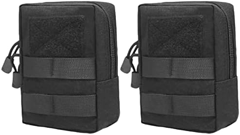 Azarxis Molle Pouches, Tactical Compact EDC Small Utility Pouch Waist Bags Sundries Storage Admin Organize Gear Gadget for Military Backpack by DesignedforOutdoorSports