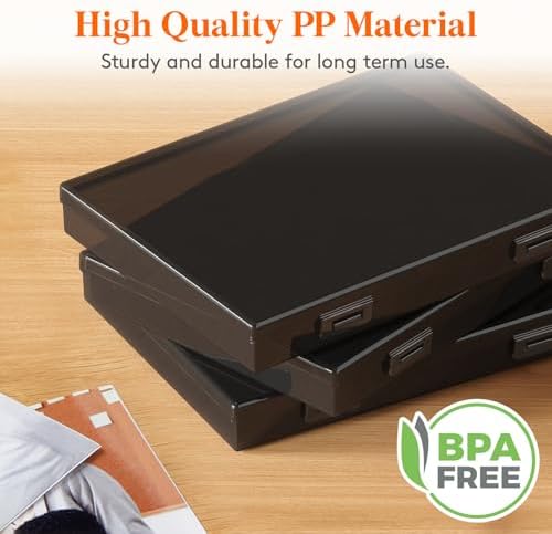 Lifewit 9 Pcs 5"x7" Photo Storage Box, Acid-Free, Black - Image 4