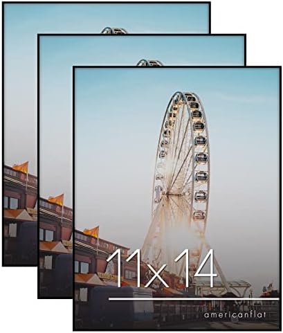Americanflat 11x14 Picture Frame 3-Pack - Black by Americanflat