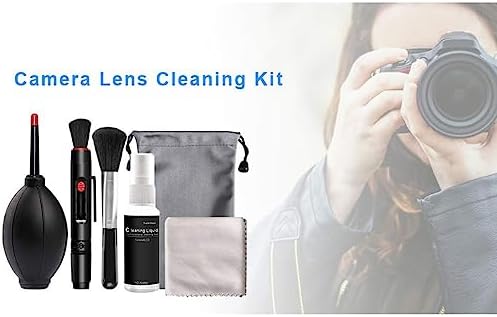 6 in 1 Camera Cleaning Kit Professional DSLR Lens Cleaning Tool for Sensor Lens 6 in 1 Digital Camera Cleaner Kit Including Dust Blower with Cleaning Swabs - Image 4