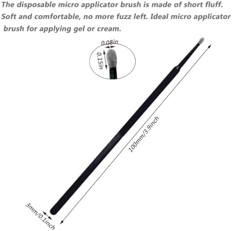 100 Pack Phone Charge Port Cleaning Tool kit,Bendable Mini Soft Round Brushes Cleaner Compatible with iPhone 11 Pro Speaker Tablet Camera Laptop Computer Smartphone, Black - Image 2