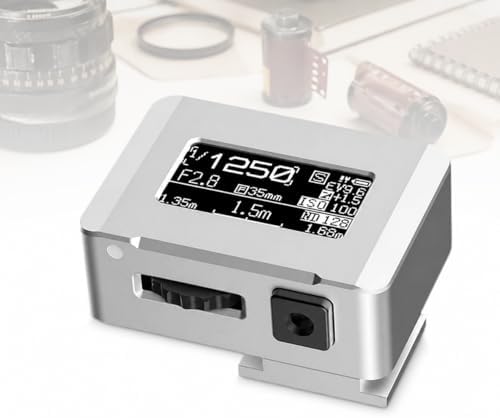 TsoLay Camera Light Meter, Photography Light Meter with OLED Screen, Adjustable ISO Aperture and Shutter Speed, Ultra-Compact & Rechargeable for Vintage Camera Film Photography by Unknown