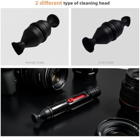 2pcs Lens Cleaning Pen with Carbon Cleaning Head and Brush for DSLR Digital Camera and Drone, Telescope, Magnifying Glass, Mobile Phone Screen, etc. - Image 4