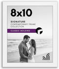Americanflat 8x10 Picture Frame - Engineered Wood - White by Americanflat