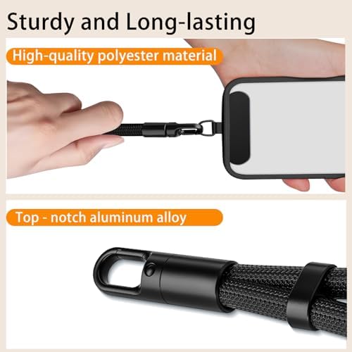 Cell Phone Lanyard, Phone Wrist Strap for iPhone Case Camera, Anti Theft Strap Wristlet with 360° Rotating Hook, Camera Strap Wrist for Key Wristlet Phone Case - Image 4