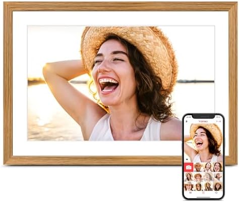 Frameo 10.1" Digital Picture Frame WiFi 32GB, Birthday Gifts for Mom, Women by Flyruit