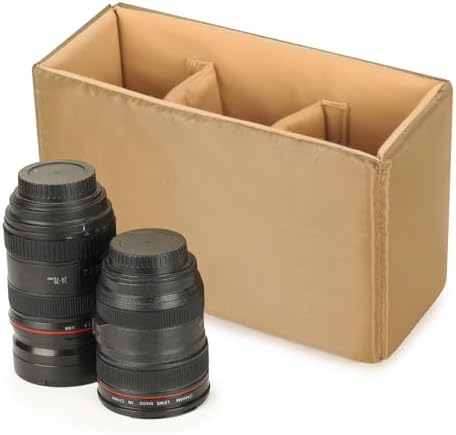 G-raphy Camera Insert Bag Case Camera Divider Inserts for Backpack DSLR Organizer Portable for DSLR SLR Cameras, Lenses, Flashes- Make Your Own Camera Bag by G-raphy