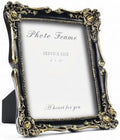 Cuspin 8x10 Picture Frame Black and Gold Vintage Ornate Resin Frame by Cuspin