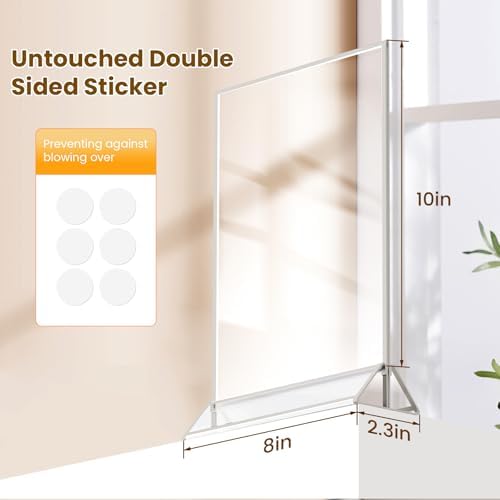 8X10 Sliver Picture Frames Double-Sided Acrylic Sign Holder-3 Pack - Image 2