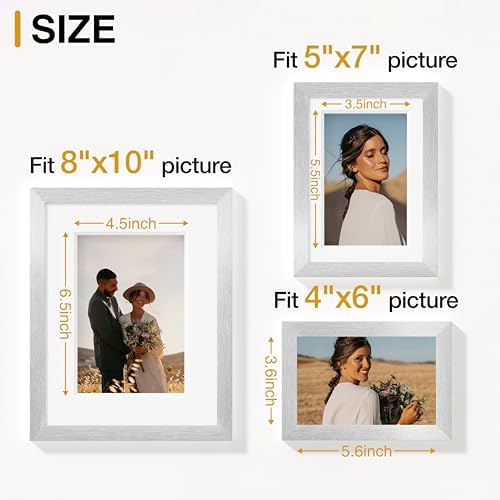 Vittanly 10 Pack Picture Frames Collage Wall Decor, Silver - Image 5