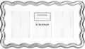 3-2x3'' Silver Heavy-Duty Zinc Alloy Picture Frames,Wave Design Silver Picture Frame Multi 3x2'' Photo Frame,with Black Premium Velvet Backing,for Desktop and Wall Hanging. by GorYeeFine