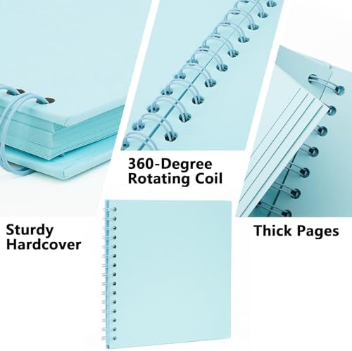 DIY Scrapbook Photo Album,40 Pages,8x8 Inch,Light Blue - Image 4