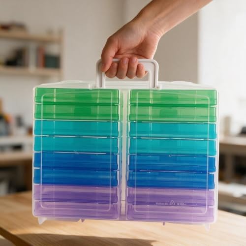 novelinks Photo Storage Box and 16 Inner 4" x 6" Photo Storage Containers - Image 3