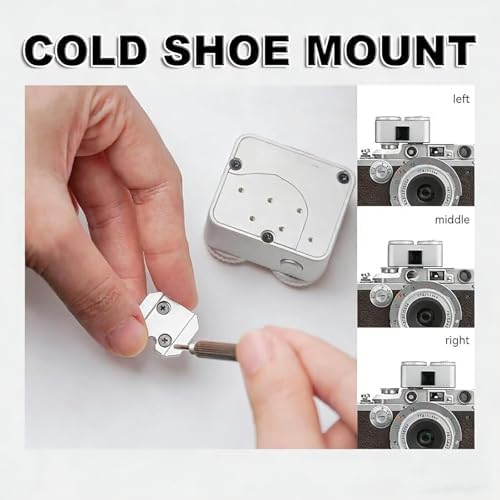 Light Meter for Cameras, Film Camera Photometer with Self-Adjusting Cold Shoe Interface, 45° Light Metering & 2 Dial to Adjust ISO, Durable Aluminum & Rechargeable, for Film Cameras - Image 4