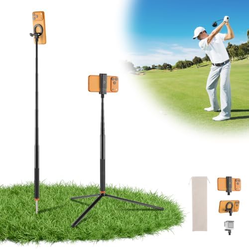 SITTO Magnetic Golf Tripod & Monopod Phone Holder for Swing Recording by SITTO