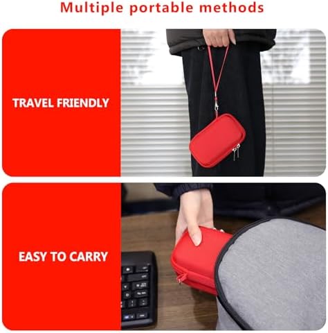 Camera Case for Panasonic LUMIX ZS99 / ZS300 Digital Camera, Red - Image 6