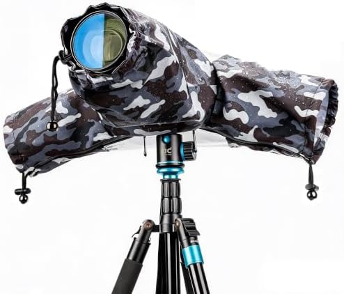 Waterproof Camera Rain Cover for Nikon Canon Sony DSLR/Mirrorless Cameras by Kiorafoto