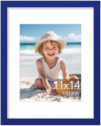 Vittanly 11x14 Picture Frame Made of Solid Wood for Wall or Tabletop by Vittanly