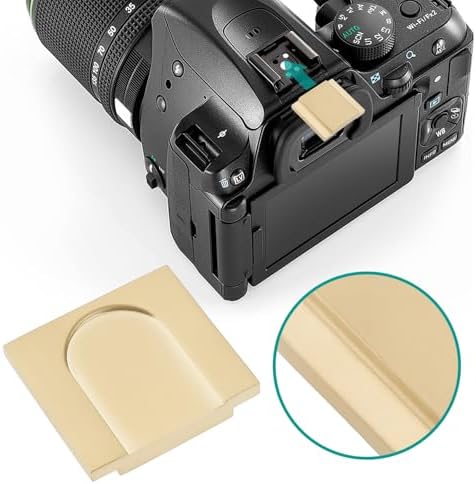 1Pc Brass Camera Hot Shoe Cover Protector Compatible with Pentax K12 KP K70 645Z for Most of Cameras (19x17x3.2mm) - Image 2