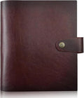 Genuine Leather Photo Album 300 Pockets, 4x6 for 300 Photos, with 40 Writing Paper, Bookshelf Scrapbook for Travel Family Wedding Kids Graduation Baby Pictures, Wine Brown by Adeerus