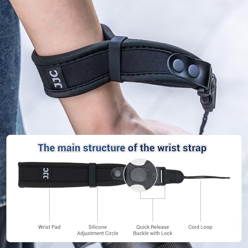 Upgraded Quick Release Soft Neoprene Camera Hand Wrist Grip Strap with Thinner Lanyard for Canon R50 R50 V R100 R7 R6V R6 V R10 M50 Mark II Lumix ZS99 S5IIX S5II S1RII S9 Fuji GFX 100 II Coolpix P950 - Image 6