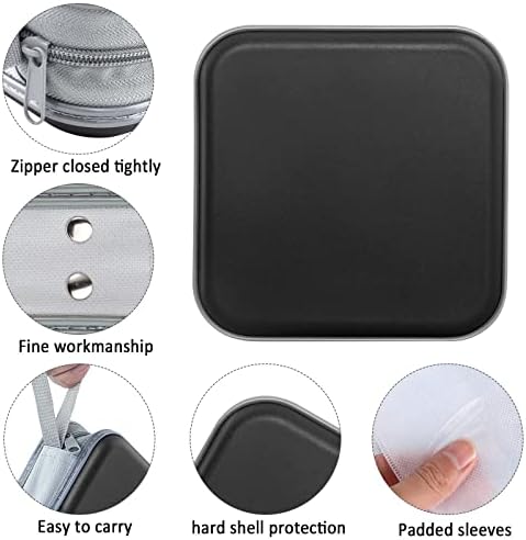 Siveit CD/DVD Cases 40 Capacity Disc Storage Binder for Car(Black) - Image 2