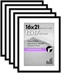 Americanflat 16x21 Poster Frame 5-Pack - Matted to 12x17 - Black by Americanflat