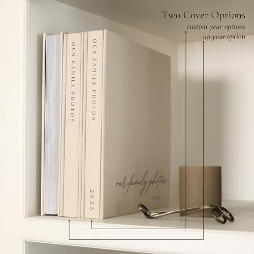 Family Photo Album 4x6 Pictures & Custom 2025 Year Large Linen Picture Book - Image 4