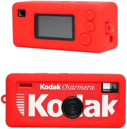 BOVKE Soft Silicone Case for KODAK CHARMERA Keychain Digital Camera, Red by BOVKE