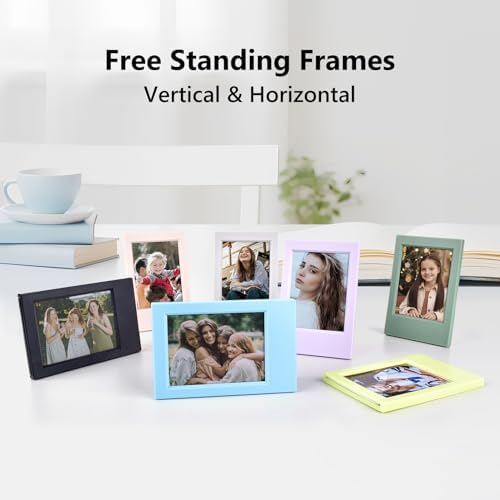 2x3 Photo Frames for Instax Mini EVO 13 12 Liplay SE Link 3 Camera Film, 3-inch Small Picture Frame for Mini 11 40 41 90 99 7+ Photo with Clear Protective Film (7-Packs Multicolour) - Image 6