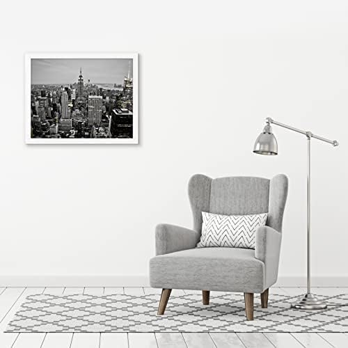 Americanflat 18x24 Poster Frame in White - Composite Wood with Polished Plexiglass - Horizontal and Vertical Formats for Wall with Included Hanging Hardware - Image 2