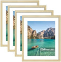 20x24 Wood Picture Frame Set of 4, Wall Mount for Home Decor, Natural by SZYUU