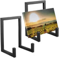 2 Pcs Large Plate Stands for Display Metal Frame Holder, Black, 10 Inch by Sweetude