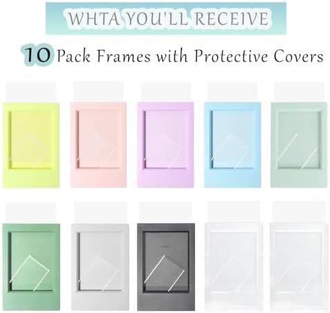 10Pack Mini Picture Frames Snug Fit 54x86mm Fujifilm Instax Mini Film - Image 7
