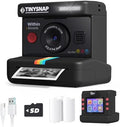 Instant Print Camera for Kids,Dual Len Kids Cameras with 2.4 Inch Screen, Christmas Birthday Gifts for Girls Age 3-12, Portable Toddler Toy for 3 4 5 6 7 8 9 10 Year Old Girls Boys (Black) by Eveedo