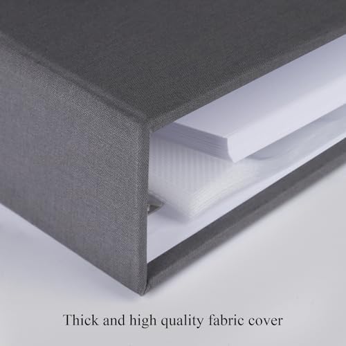 1DOT2 12x12 Inch 3 Ring DIY Scrapbook Photo Album, Dark Gray - Image 2