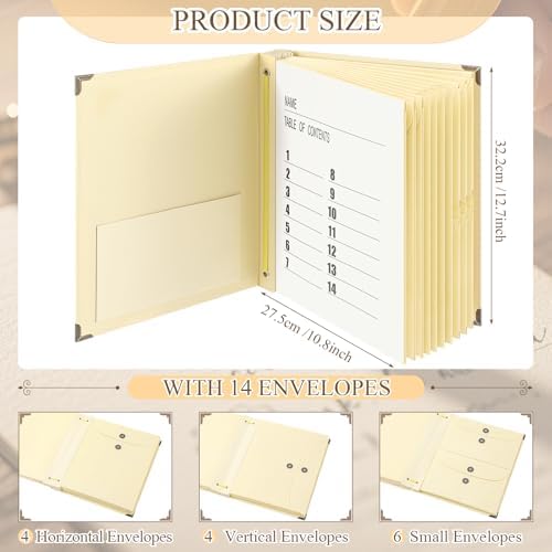 Marspark Important Document Organizer with Elastic Closure,Yellow - Image 2