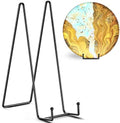 TR-LIFE 3 Pack 12 Inch Plate Stands for Display - Large, Metal Picture Frame Holder Stand + Easels for Decorative Platter, Book, Plaque, Photo, Table Top Art by TR-LIFE