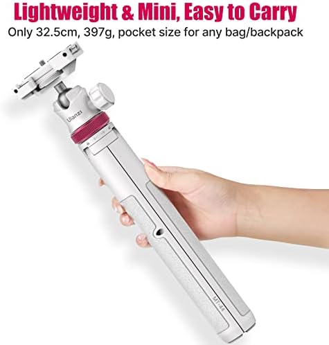 ULANZI MT-44 Extendable Phone Tripod, 59" Portable Selfie Stick Vlog White - Image 5