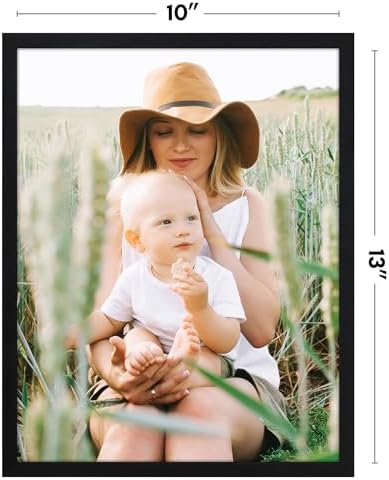 Americanflat 10x13 Picture Frame - Slim Molding - Black - Image 2