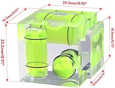 Camera Level Hot Shoe Level Hot Shoe Bubble Cover Combo Pack 3 Axis 2 Axis 1Axis Compatible with Nikon, Olympus, Pentax Digital and Film Cameras-4 Packs - Image 5