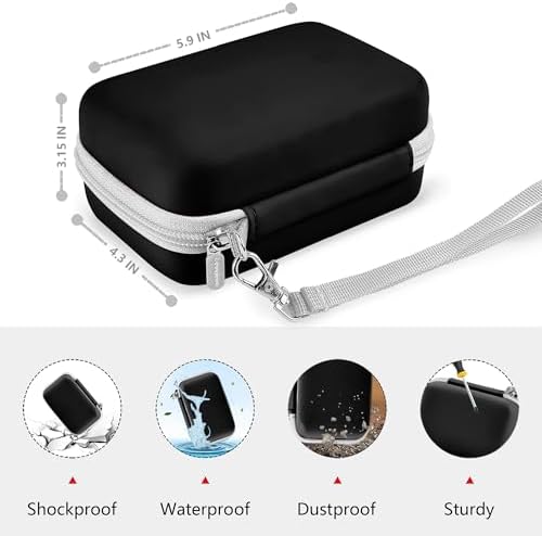 Leayjeen Vlogging Camera Case for Duluvulu/VJIANGER/Gavonde - Black - Image 3